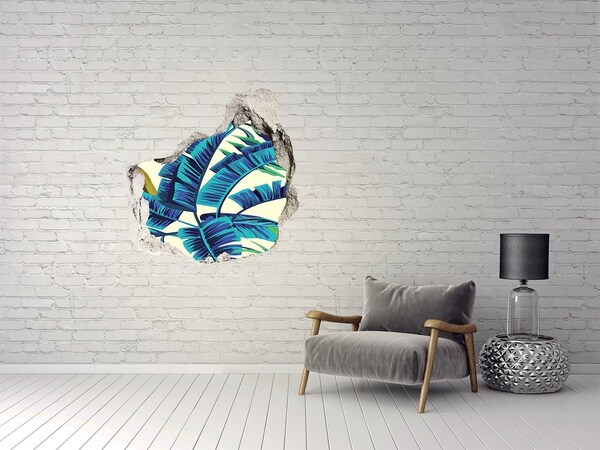 Hole in the wall decal Leaves