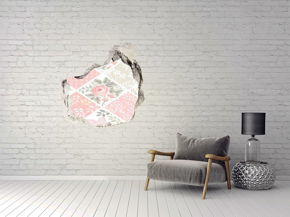 Hole in the wall decal Abstraction of the triangle