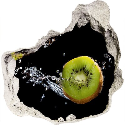 Hole in the wall decal Juicy kiwi in action
