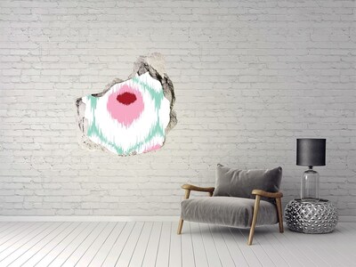 3D wall hole wallpaper Sound illusion in concrete