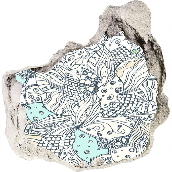 Hole in the wall sticker The colorful world of nature