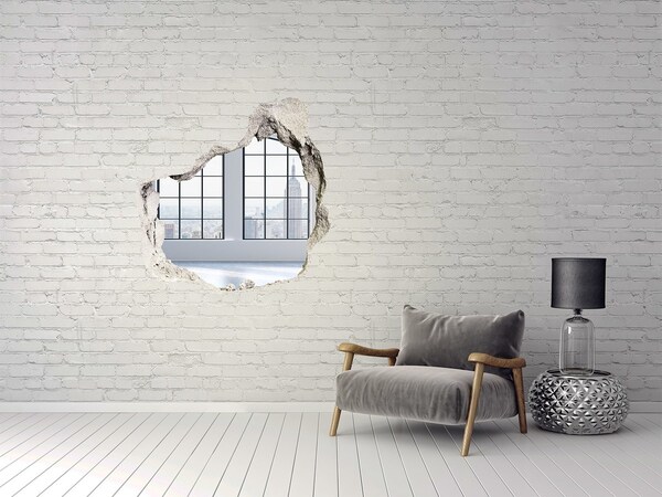 Hole in the wall sticker View of New York