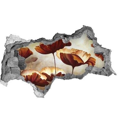 Hole in the wall decal A floral dream in a ruined wall