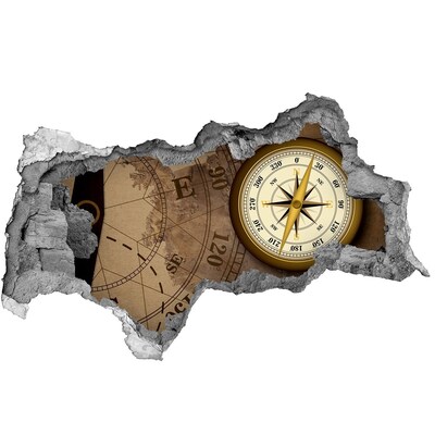 Hole in the wall decal Lost Treasure Map