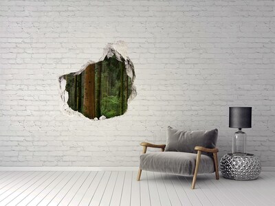 Hole in the wall sticker Green Forest in a Hole in the Wall