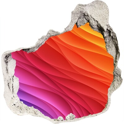 Hole in the wall sticker A Wave of Color in a Hole in the Wall