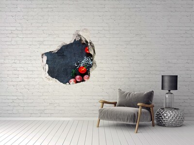 3D wall hole wallpaper The charm of a hole-in-the-wall culinary experience