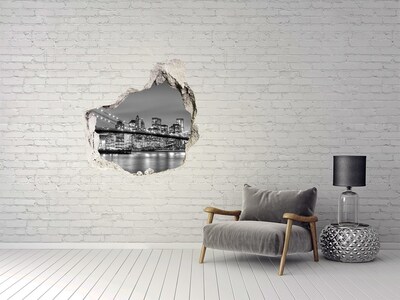 Hole in the wall sticker Wooden wall