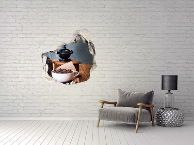 Hole wall sticker White bike