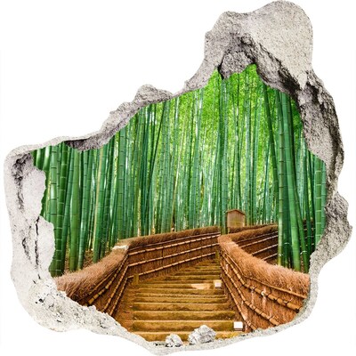 Hole in the wall decal Bamboo Forest Escape