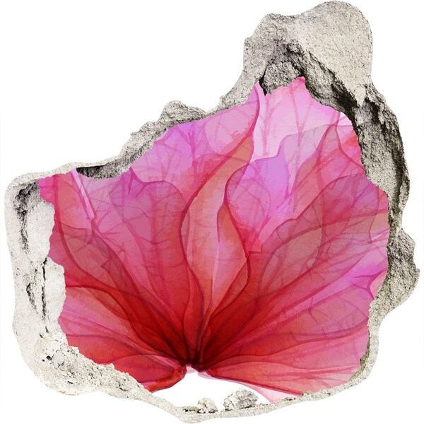 Hole wall sticker A floral burst of color