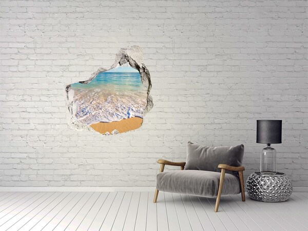 3D wall hole Wooden background