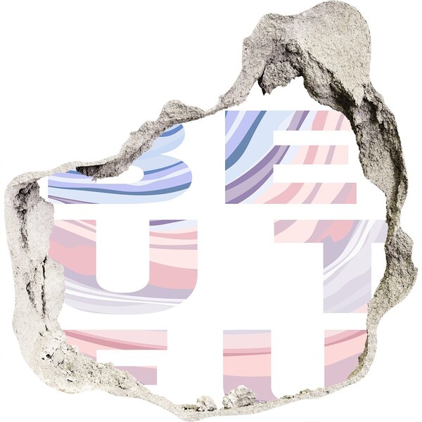 Hole wall sticker Graffiti-style interior