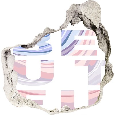 Hole wall sticker Graffiti-style interior