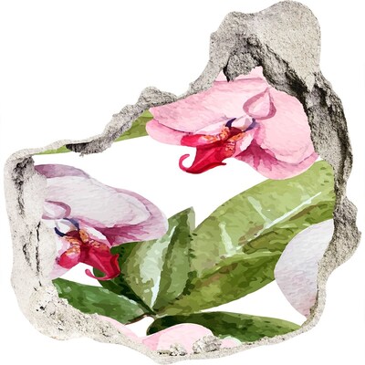 Hole in the wall decal A flower paradise behind the walls