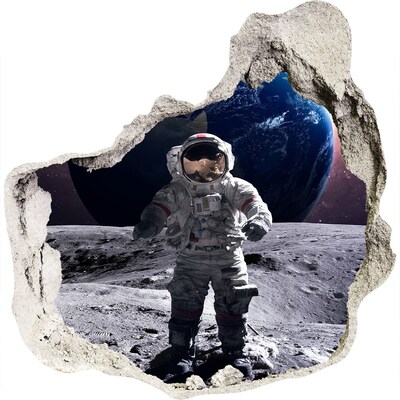 Hole in the wall decal Astronaut