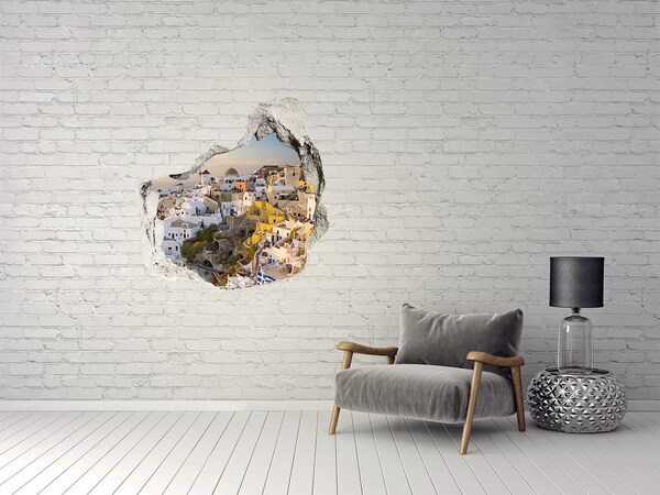 Hole in the wall decal Santorini in Greece