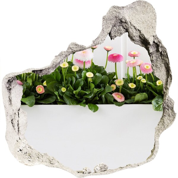 Hole in the wall decal Hole in the Wall Flower Garden