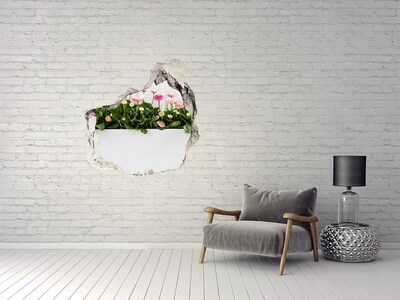 Hole in the wall decal Hole in the Wall Flower Garden