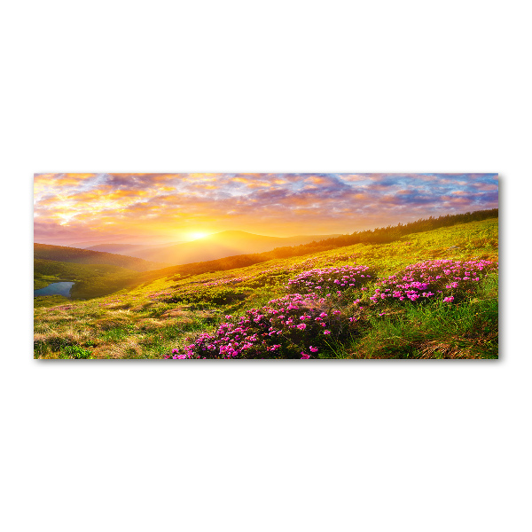 Acrylic print Sunset of the mountain