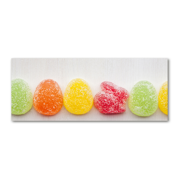 Glass acrylic wall art Colorful jelly beans