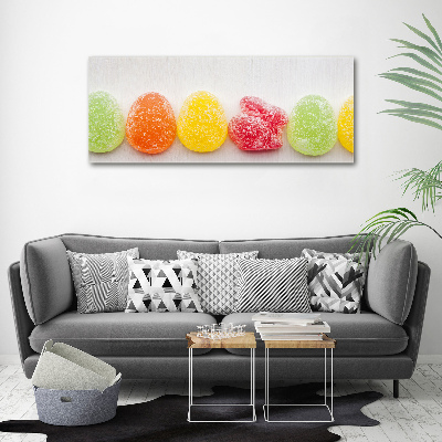 Glass acrylic wall art Colorful jelly beans