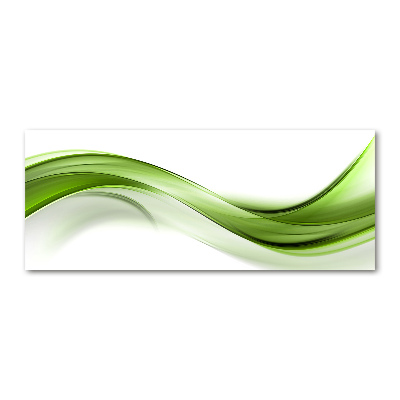 Acrylic wall picture Green wave