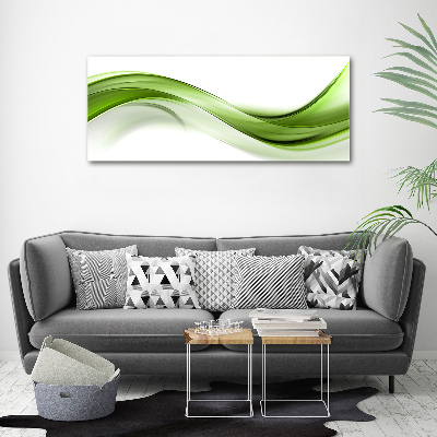 Acrylic wall picture Green wave