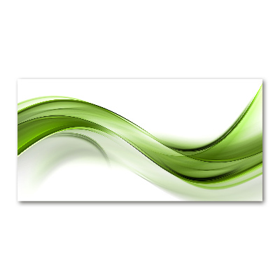 Acrylic wall picture Green wave