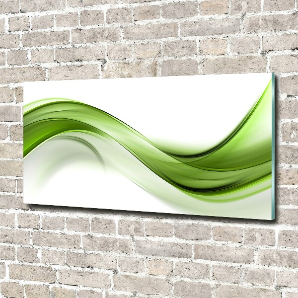 Acrylic wall picture Green wave