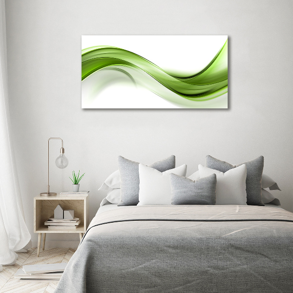 Acrylic wall picture Green wave