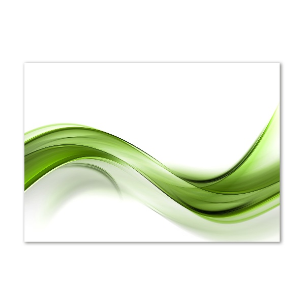 Acrylic wall picture Green wave