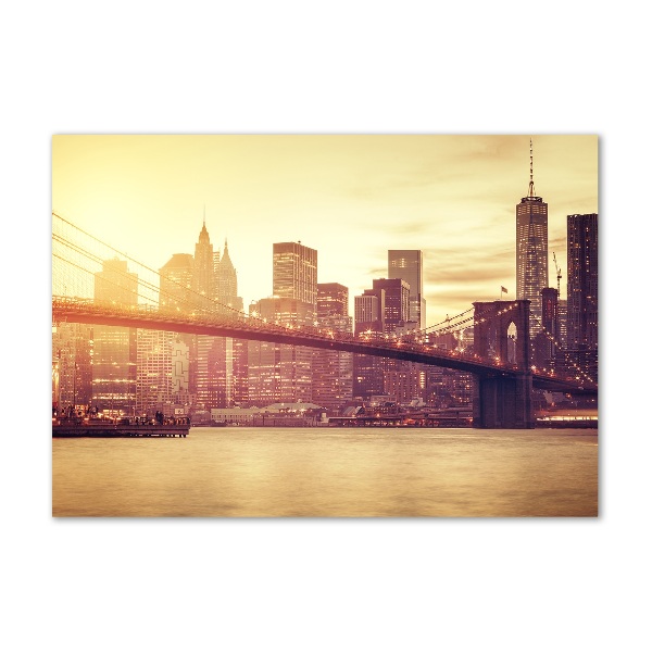 Glass acrylic wall art Manhattan New York