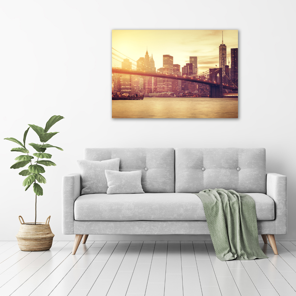 Glass acrylic wall art Manhattan New York