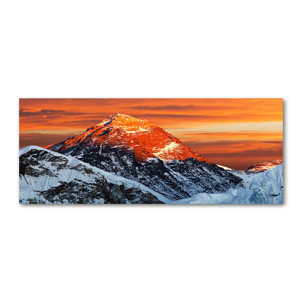 Glass acrylic wall art Everest peak