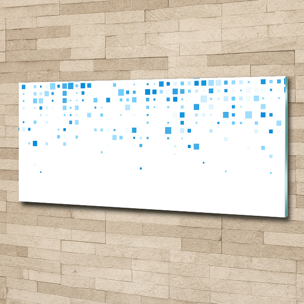 Acrylic wall picture Blue squares