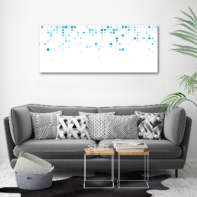 Acrylic wall picture Blue squares