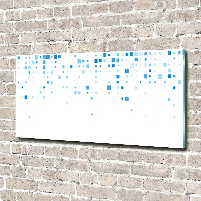 Acrylic wall picture Blue squares