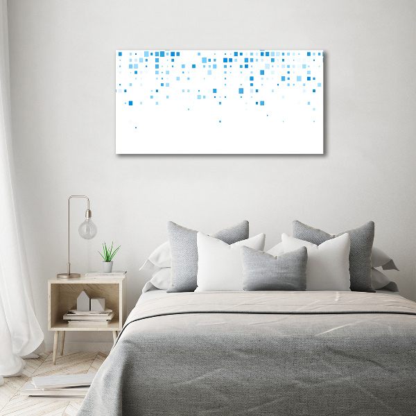 Acrylic wall picture Blue squares