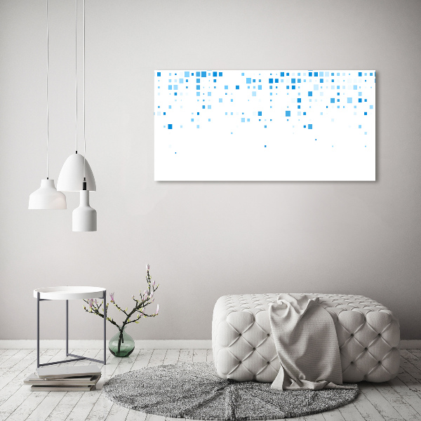 Acrylic wall picture Blue squares