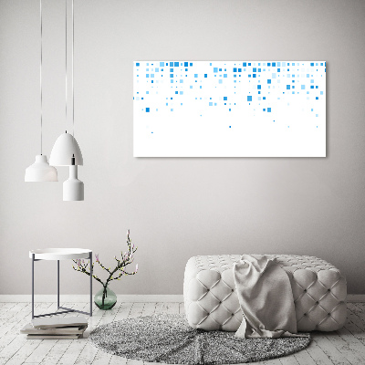 Acrylic wall picture Blue squares