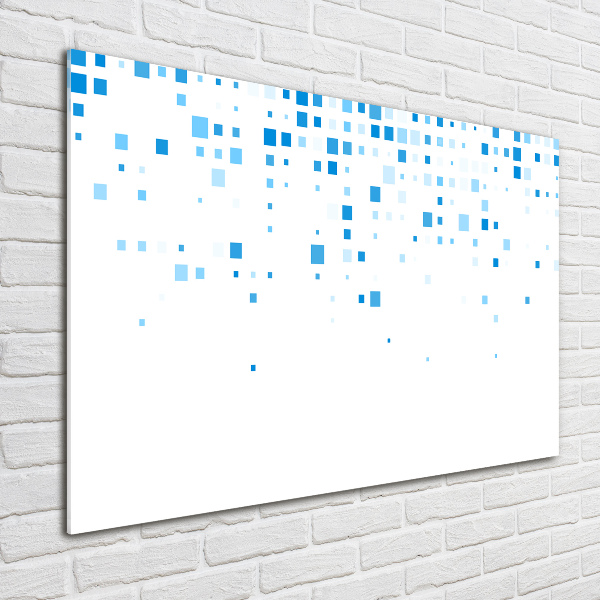 Acrylic wall picture Blue squares