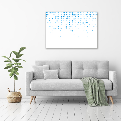 Acrylic wall picture Blue squares