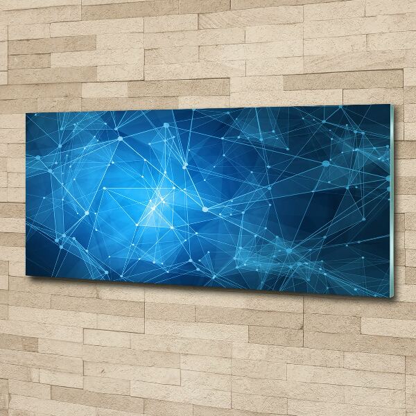 Acrylic wall picture Blue lines