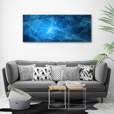 Acrylic wall picture Blue lines