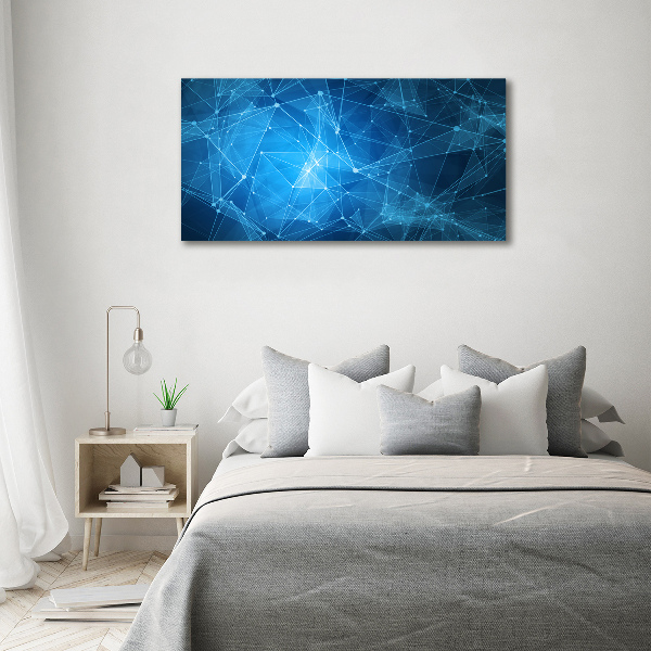 Acrylic wall picture Blue lines