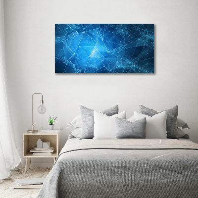 Acrylic wall picture Blue lines