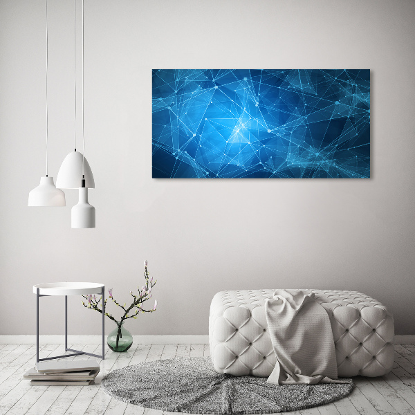 Acrylic wall picture Blue lines