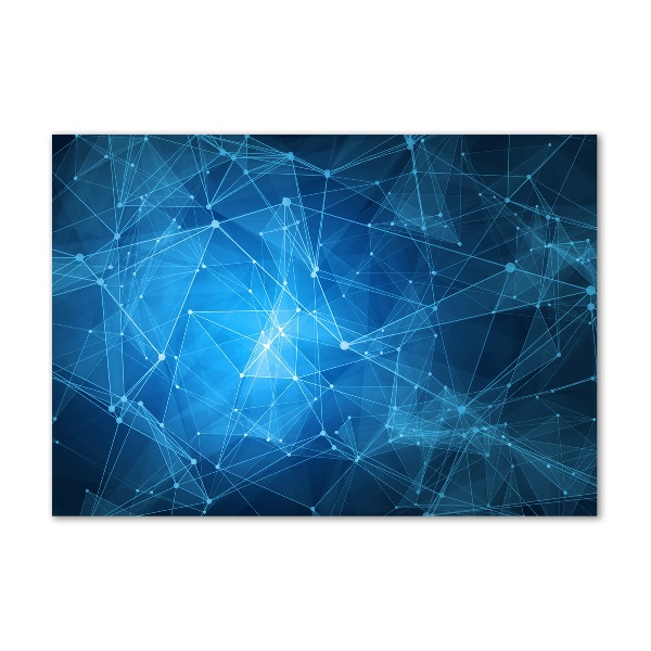 Acrylic wall picture Blue lines