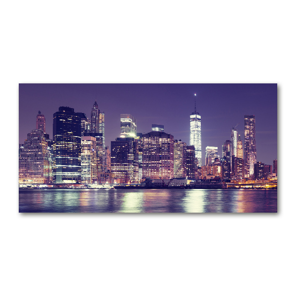 Acrylic wall picture New York at night